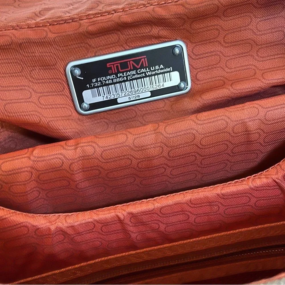 TUMI T-Tech 51128 Messenger Bag in Dark Brown and Olive Green